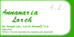 annamaria lorch business card